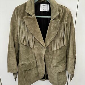 Understated Leather womens jacket sz small